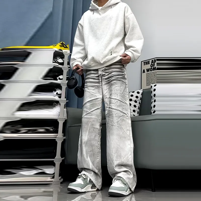 UPXIW Jeans Unisex White-2