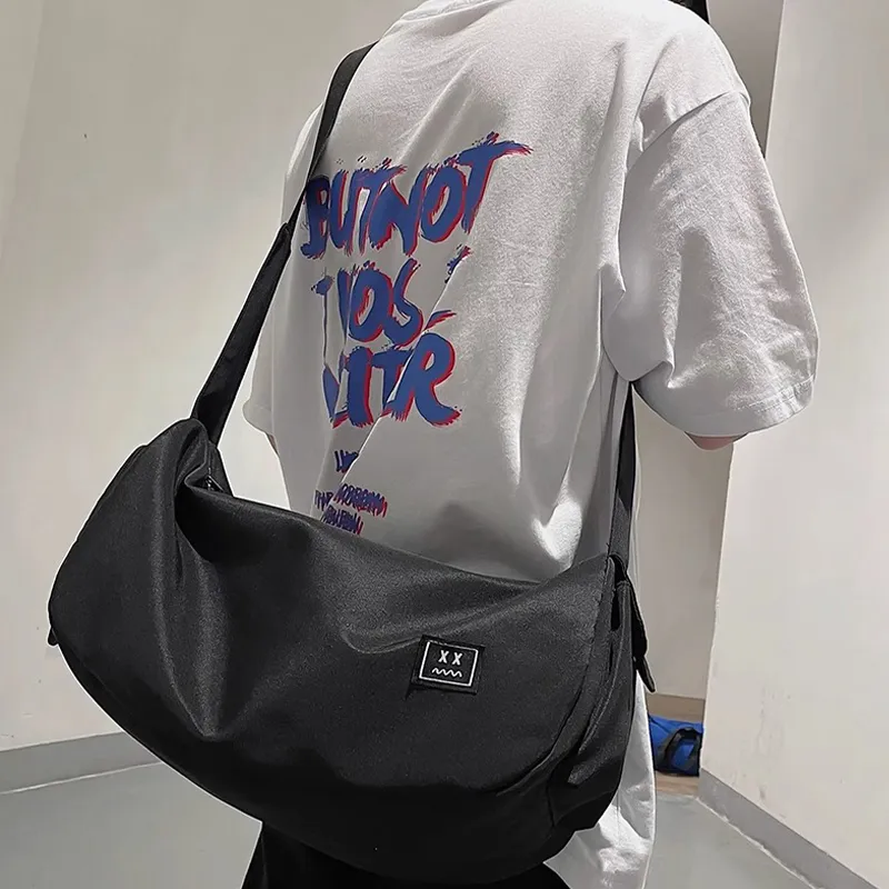Tonlion Nylon Shoulder Bag Unisex Multicolor-2