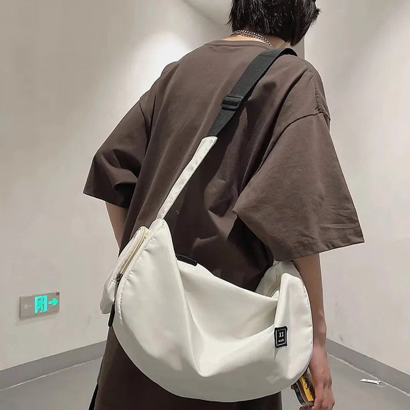 Tonlion Nylon Shoulder Bag Unisex Multicolor-5
