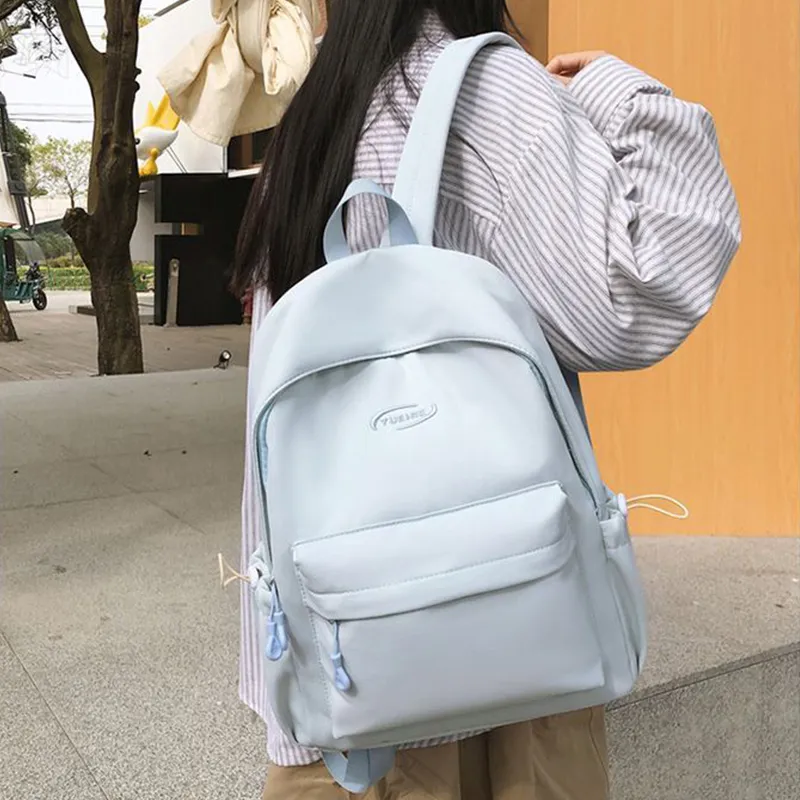Tonlion Nylon Backpack Trumpets Women's Blue-2