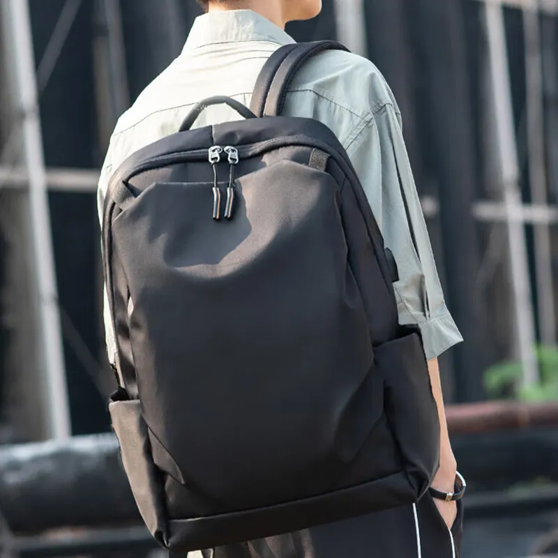 Tonlion Nylon Backpack Large Size Unisex Black-1