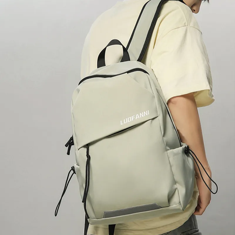 Tonlion Nylon Backpack Unisex Green-3