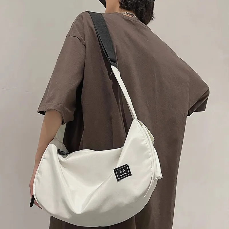 Tonlion Nylon Shoulder Bag Unisex Multicolor-6