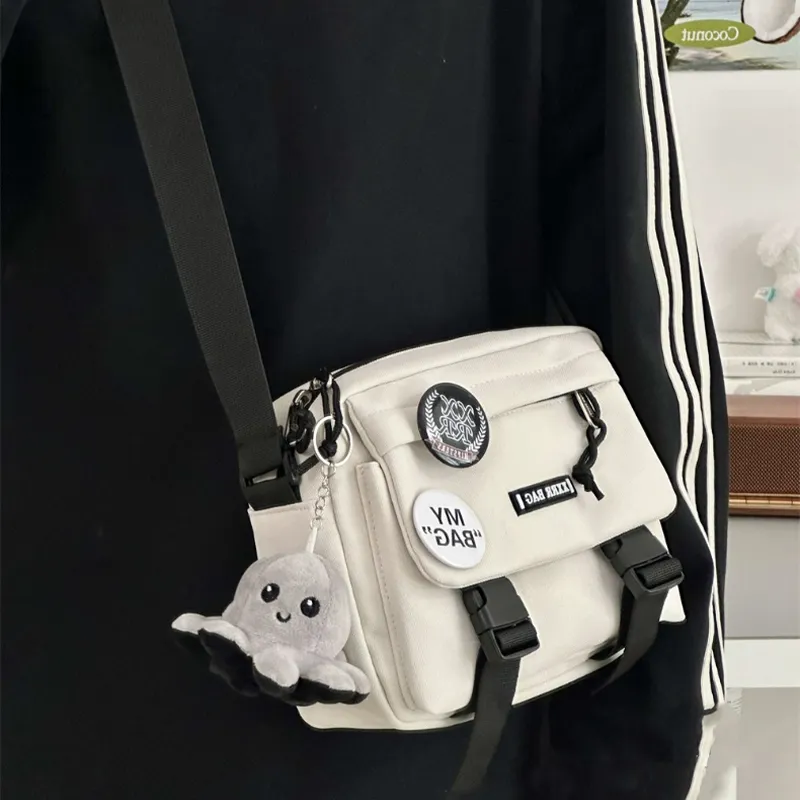 Tonlion Canvas Crossbody Bag Unisex Multicolor-1