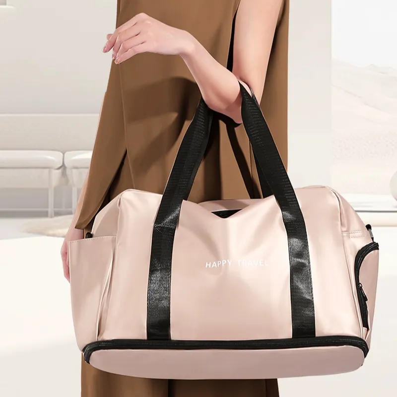 Tonlion Oxford Travel Bag Unisex Rose Gold-4