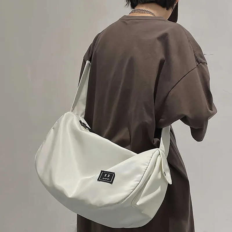 Tonlion Nylon Shoulder Bag Unisex Multicolor-7