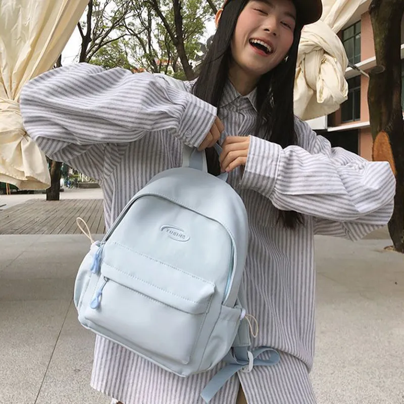 Tonlion Nylon Backpack Trumpets Women's Blue-3