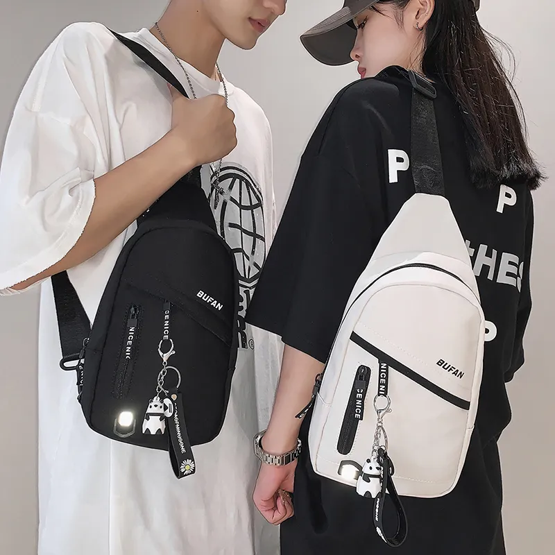 Tonlion Nylon Sling Bag Unisex Multicolor-3