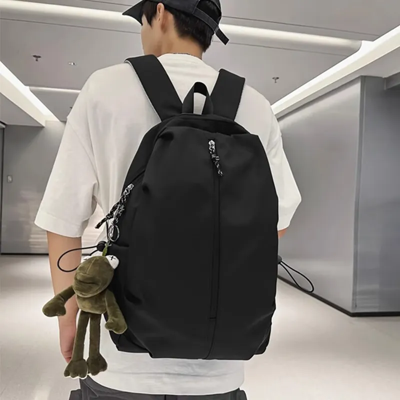 Tonlion Nylon Backpack Tubas Unisex Black-2