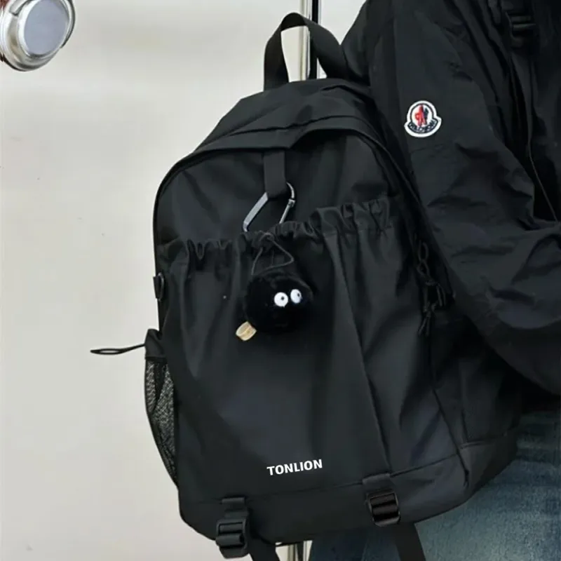 Tonlion Oxford Backpack Unisex Night Shadow Black/Active Orange-3