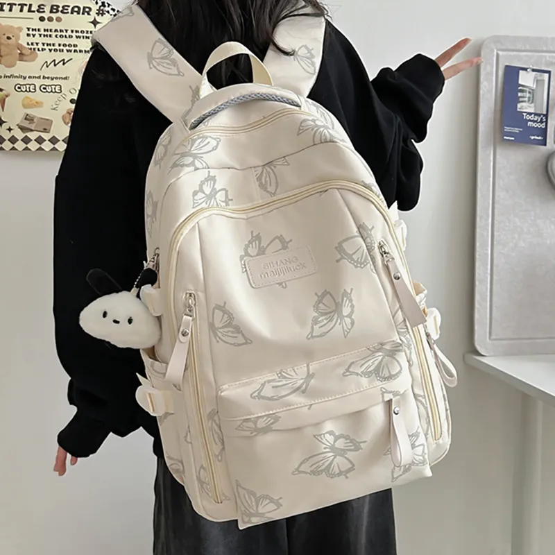 Tonlion Membrana Dermalis Backpack Unisex White/Black-1