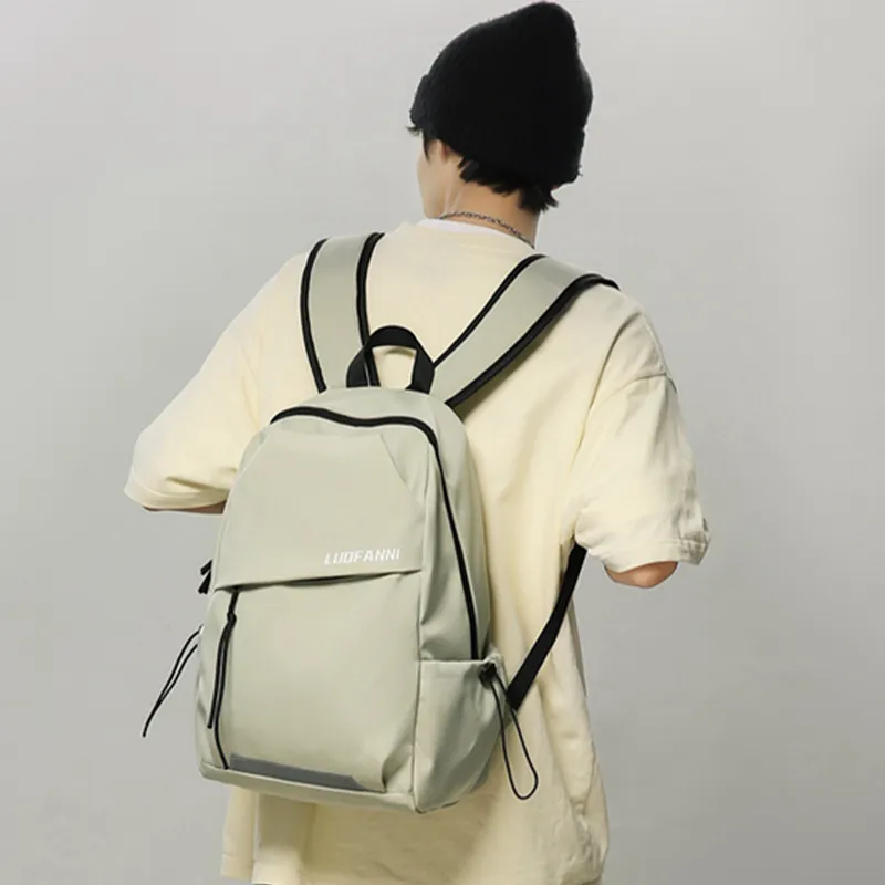 Tonlion Nylon Backpack Unisex Green-2