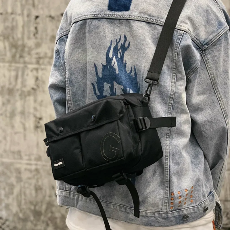 Tonlion Oxford Crossbody Bag Unisex Black-4