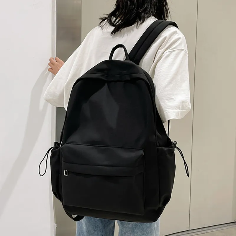 Tonlion Nylon Fabric Backpack Regular Unisex Green/Black-6