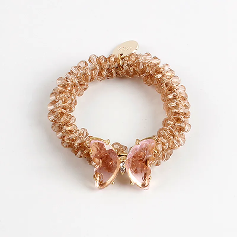 QIHUAMANYU Acrylic, Crystal Hair Tie Women's-7