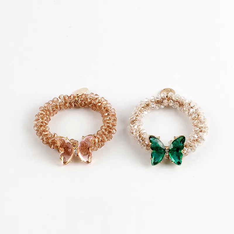 QIHUAMANYU Acrylic, Crystal Hair Tie Women's-1