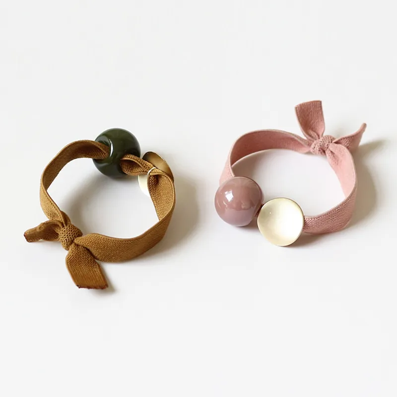 QIHUAMANYU Acrylic Hair Ties Women's-1