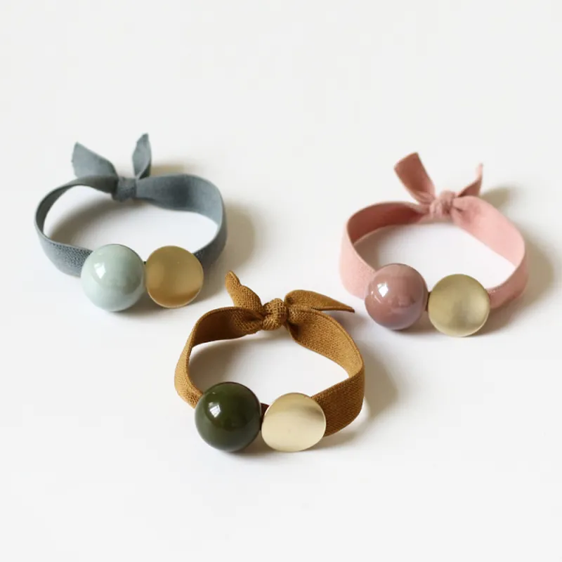 QIHUAMANYU Acrylic Hair Ties Women's-5
