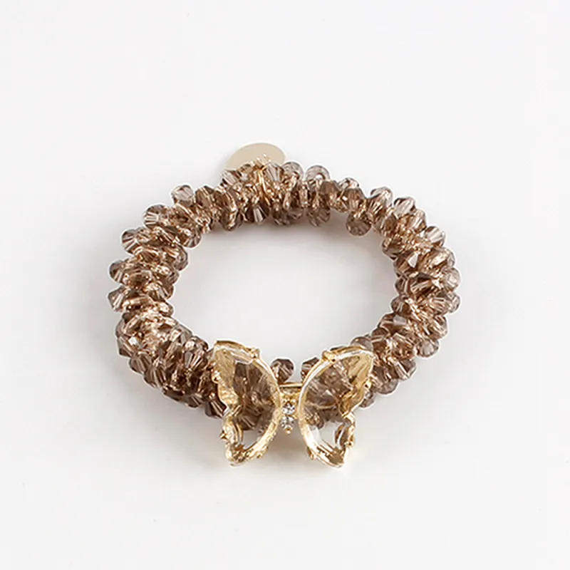 QIHUAMANYU Acrylic, Crystal Hair Tie Women's-12