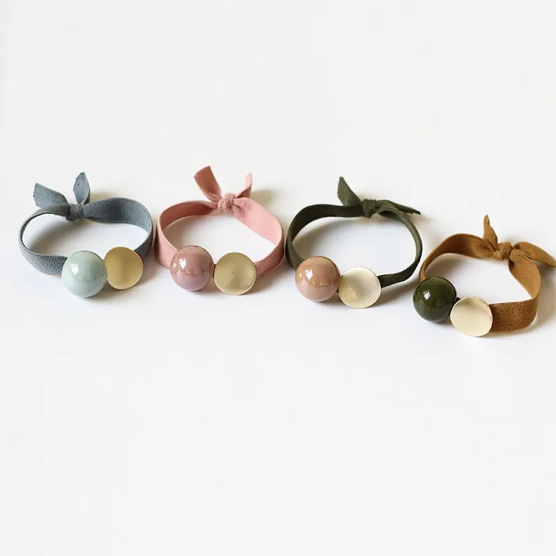 QIHUAMANYU Acrylic Hair Ties Women's-13