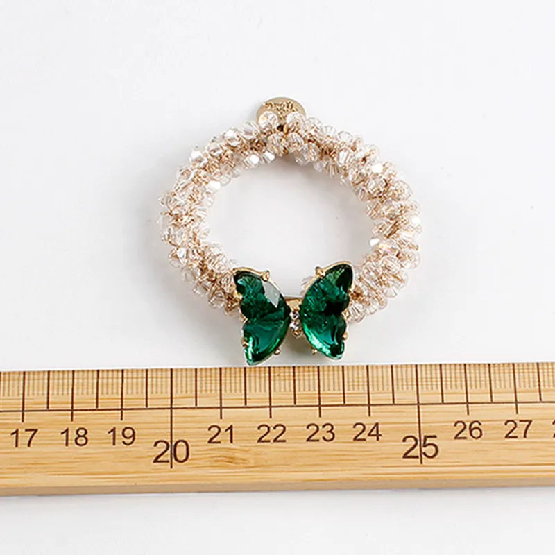 QIHUAMANYU Acrylic, Crystal Hair Tie Women's-3