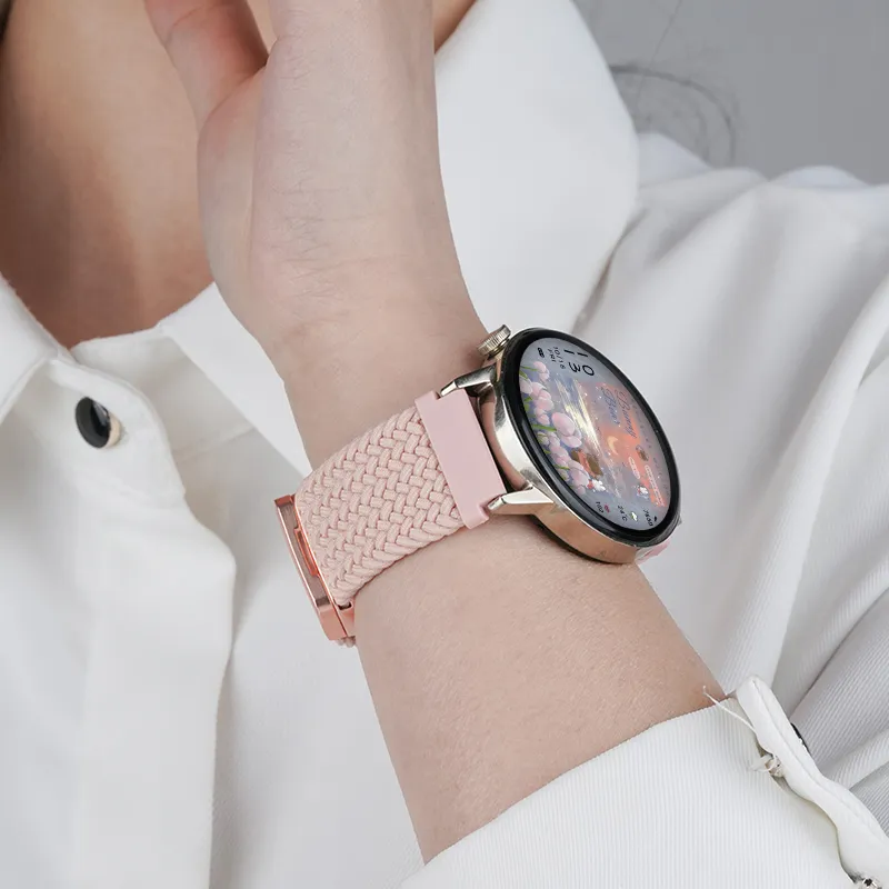 Watchbond Compatible With Huawei GT5 Huawei Compatibility Watch Band 18/20/22mm Nylon Material-19