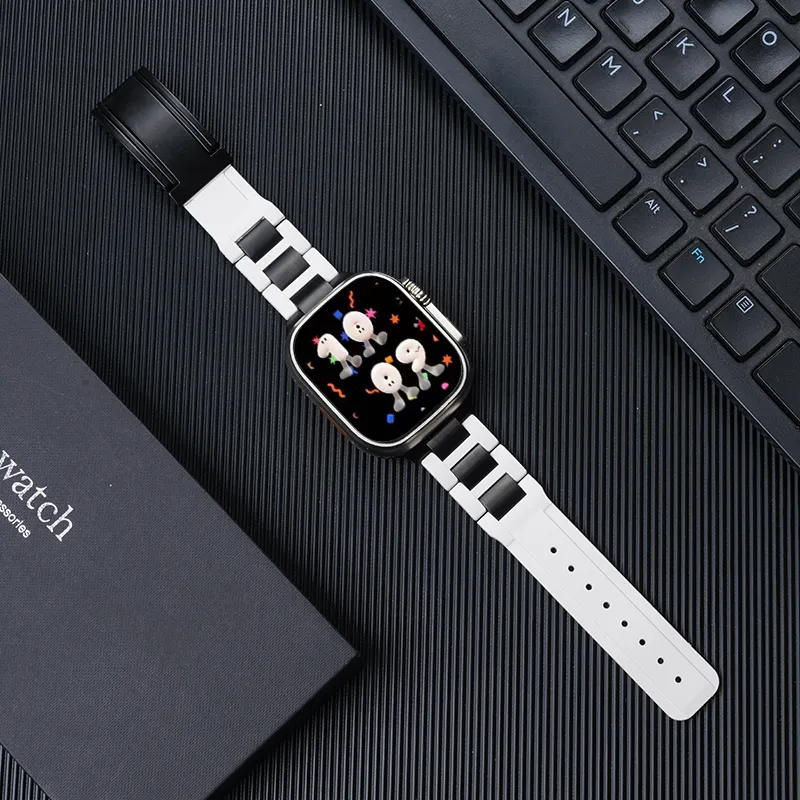 Watchbond Compatibility Apple Apple Watch S10 Watch Bands All Unisex-1