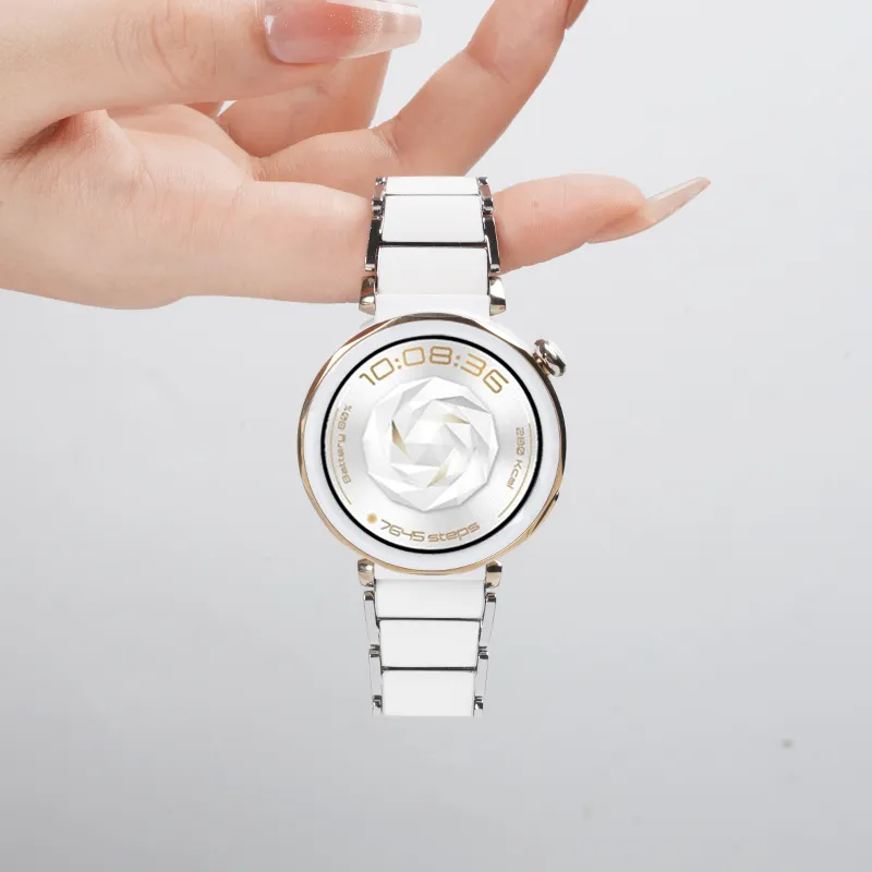 Watchbond Watch Band Huawei Compatibility Imitation Ceramic Material-8