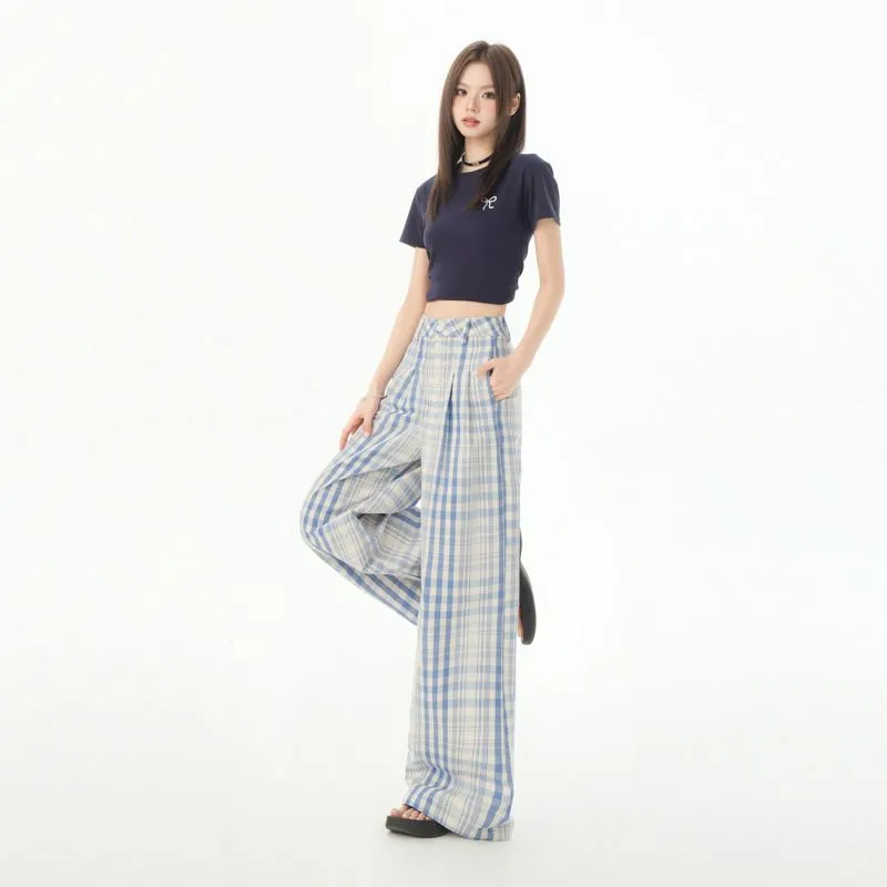 YINLEI Casual Pants Unisex Sky Blue-3