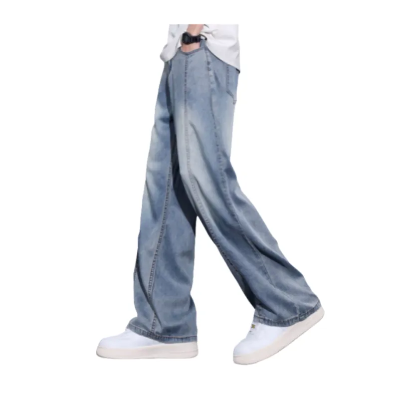 YINLEI Jeans Men Light Blue-3