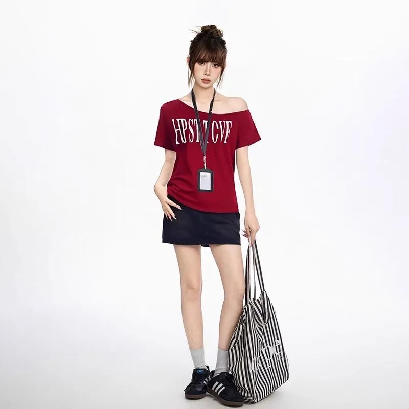 YINLEI T Shirts Unisex Burgundy-1
