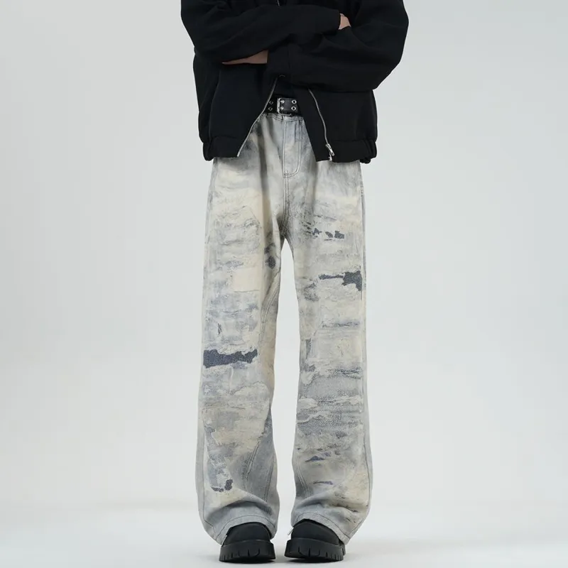 YINLEI Jeans Men Light Blue-2