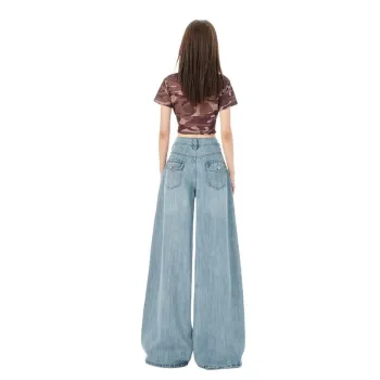 YINLEI Jeans Unisex Blue
