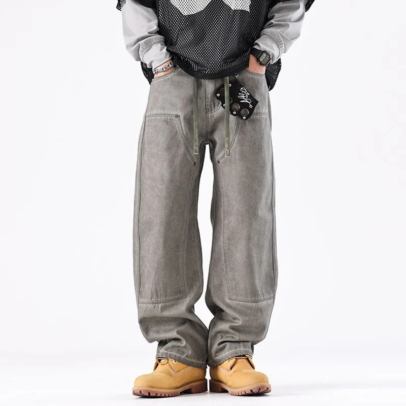 YINLEI Jeans Men Marvelous Gray-2