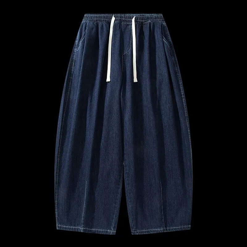 YINLEI Jeans Men Dark Blue-4