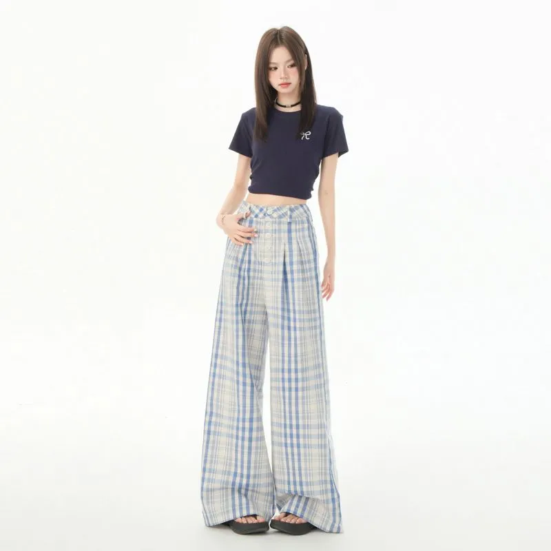 YINLEI Casual Pants Unisex Sky Blue-1