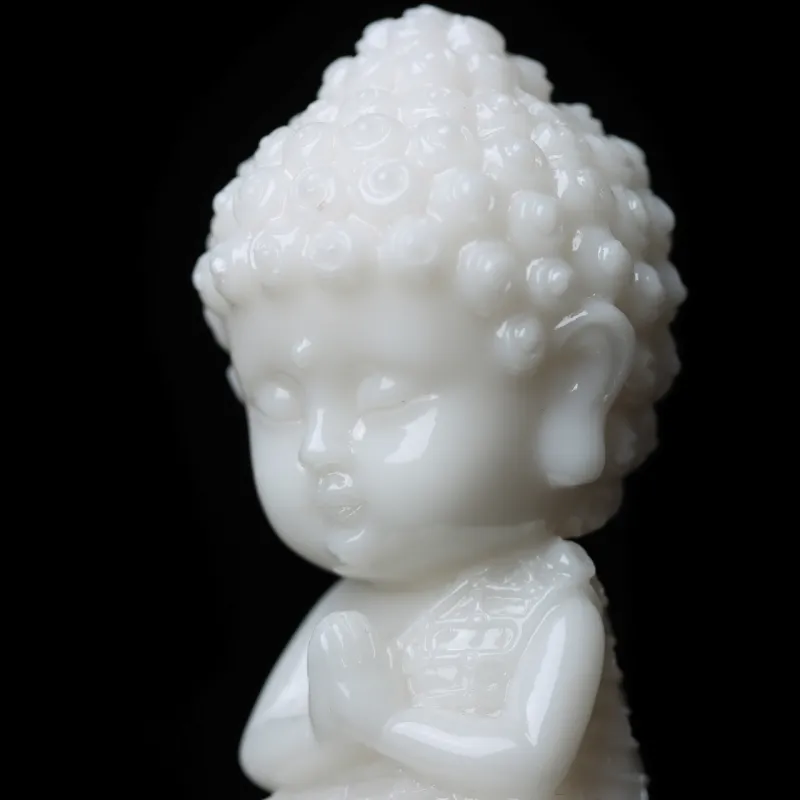 NIANSI Hetian Jade Ornament White Jade Unisex-4
