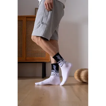 MIIOW Trend Party Series Mid Calf Socks Men's Shopping Bag Combo Set