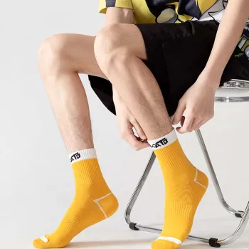 MIIOW Trend Party Series Mid Calf Socks Men's Shopping Bag Combo Set
