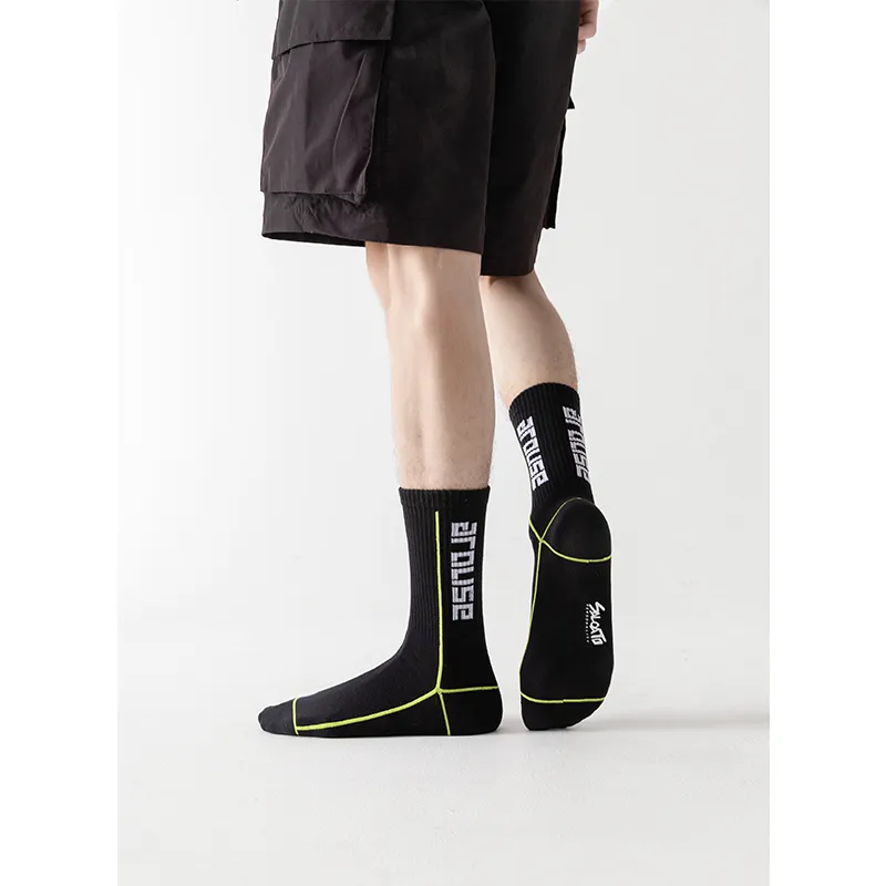 MIIOW Trend Party Series Mid-Calf Socks Men's Shopping Bag Combo Set-4