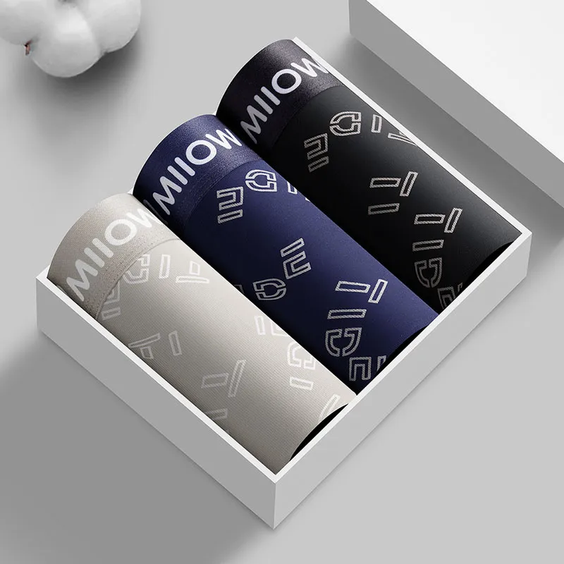 MIIOW Trend Party Series Underpants Men's Shopping Bag 3 Pack-0