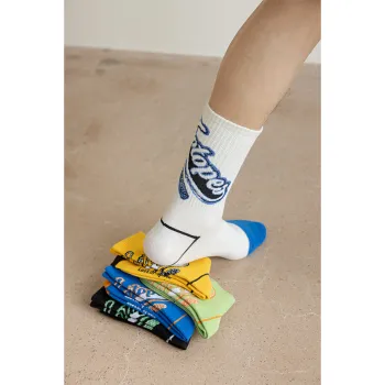 MIIOW Trend Party Series Mid Calf Socks Men's Shopping Bag Combo Set