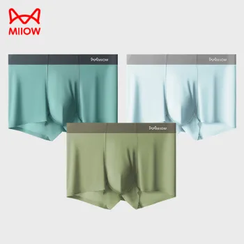 MIIOW Cool One Summer Series Underpants Men's Shopping Bag 3 Pack