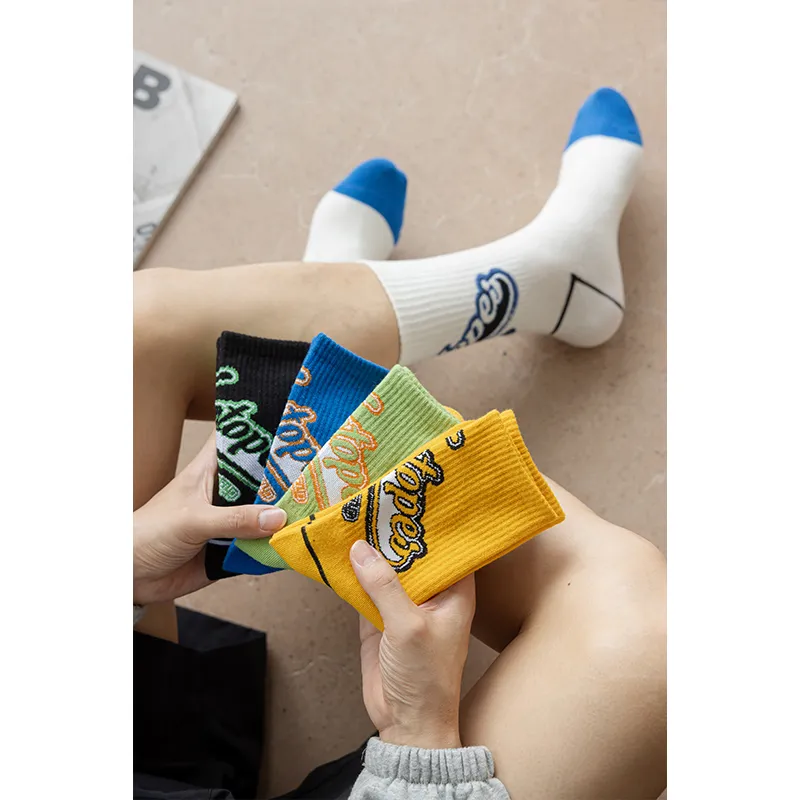 MIIOW Trend Party Series Mid Calf Socks Men's Shopping Bag Combo Set-1