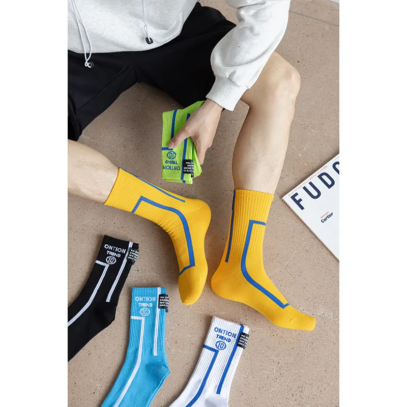MIIOW Trend Party Series Mid Calf Socks Men's Shopping Bag Combo Set-3