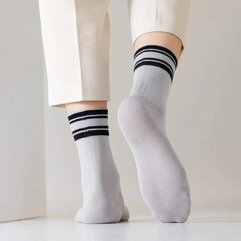 MIIOW Cool One Summer Series Mid Calf Socks Unisex 5 Pack-2
