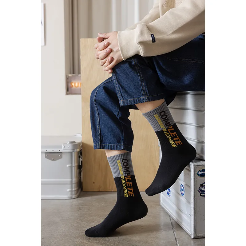 MIIOW Trend Party Series Mid Calf Socks Men's Shopping Bag Combo Set-5