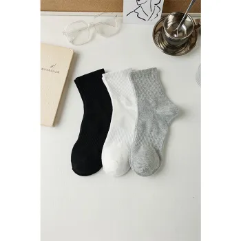MIIOW Trend Party Series Mid Calf Socks Unisex Shopping Bag Combo Set
