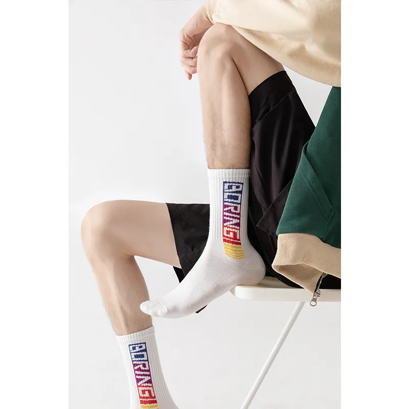 MIIOW Trend Party Series Mid-Calf Socks Men's Shopping Bag Combo Set-3