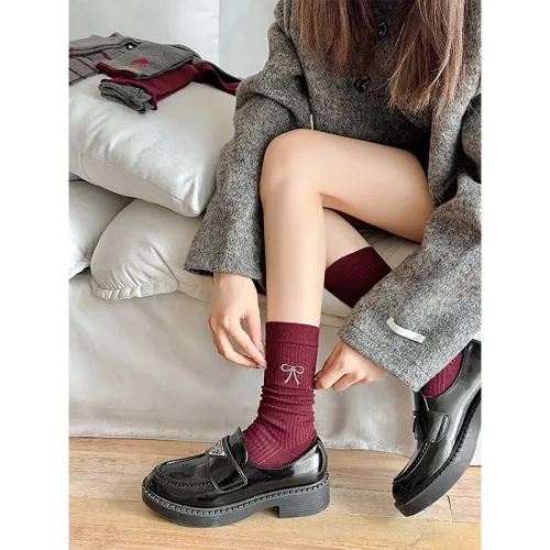 MIIOW Trend Party Series Mid Calf Socks Women's Shopping Bag Combo Set